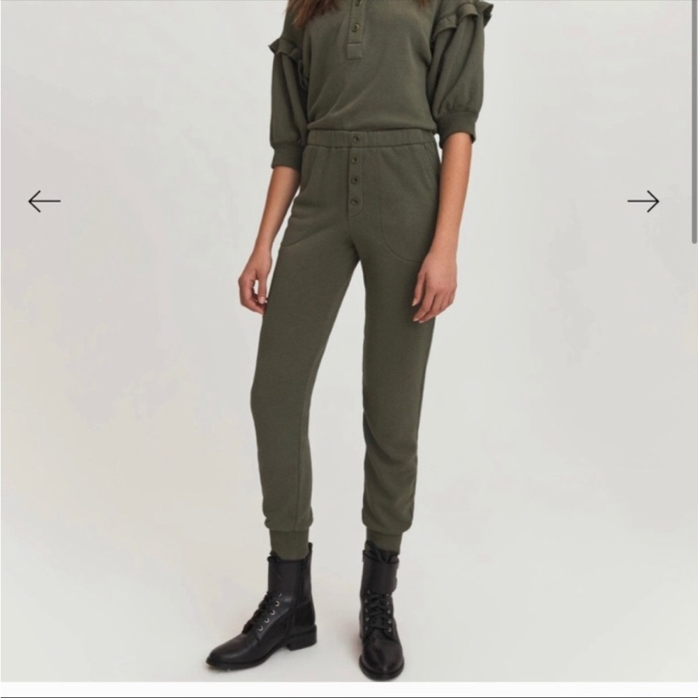 Something Navy green jumpsuit